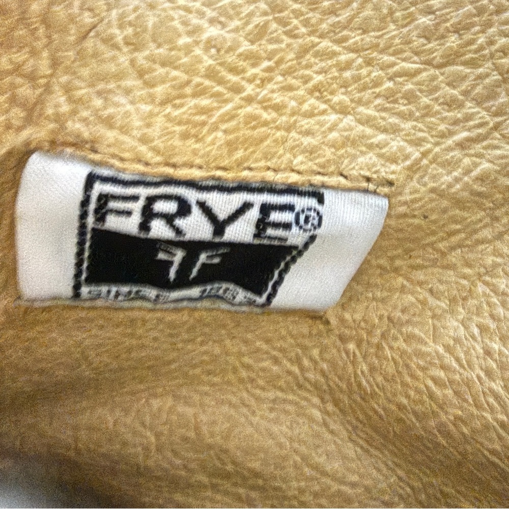 FRYE Carmen Elegant Brown Leather Heeled Boots Size 8 Women - Picture 10 of 16